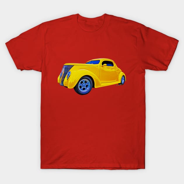 Yellow Ford Coupe T-Shirt by vivachas